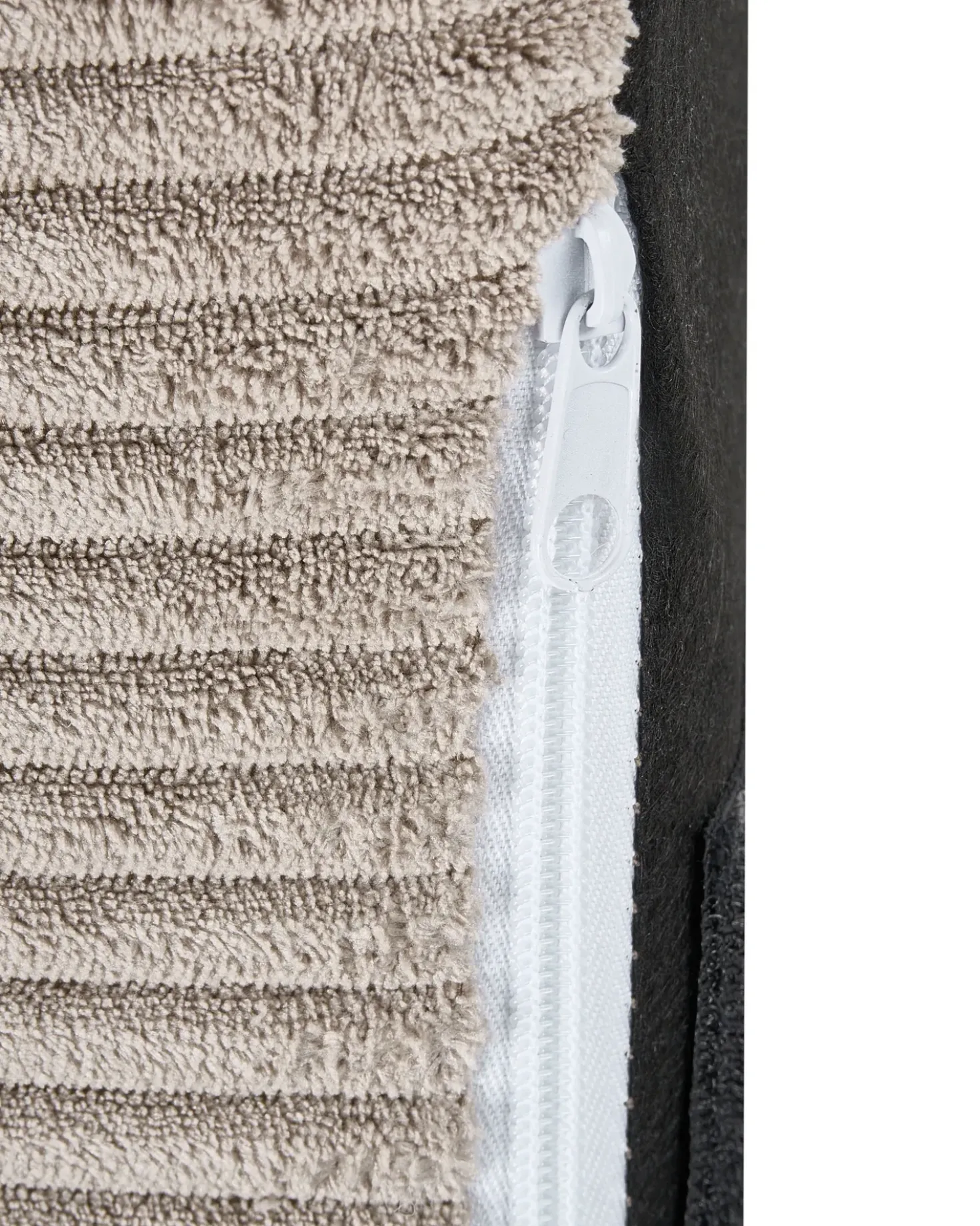 Poltrona Wingback ABSON Velluto a coste Beige