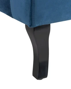 Poltrona Wingback ALTA Velluto Blu scuro