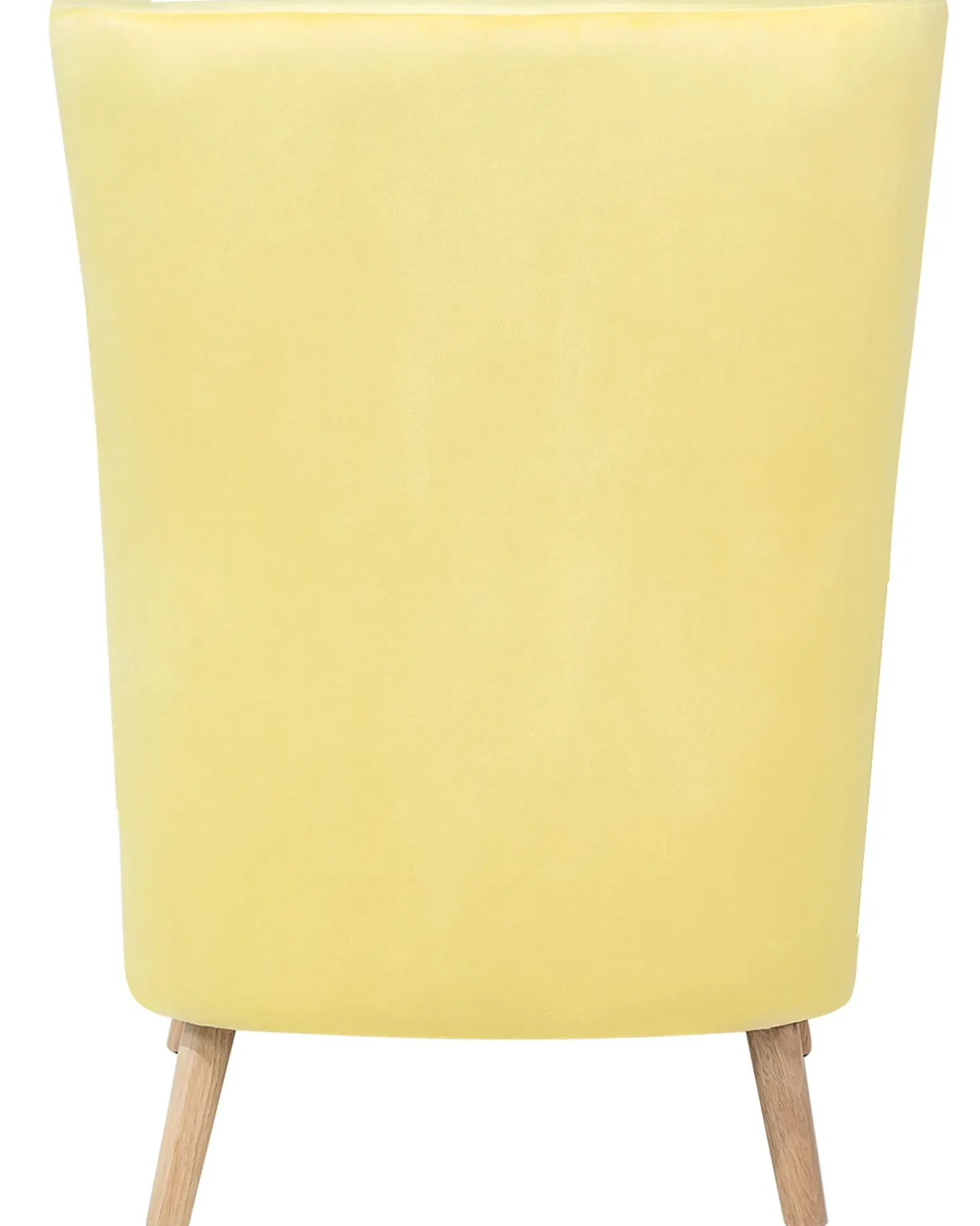 Poltrona Wingback ONEIDA Velluto Giallo