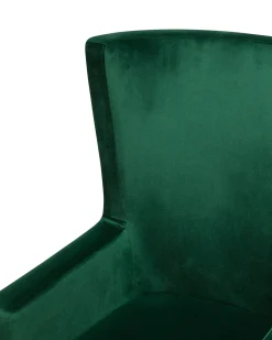 Poltrona Wingback ONEIDA Velluto Verde scuro