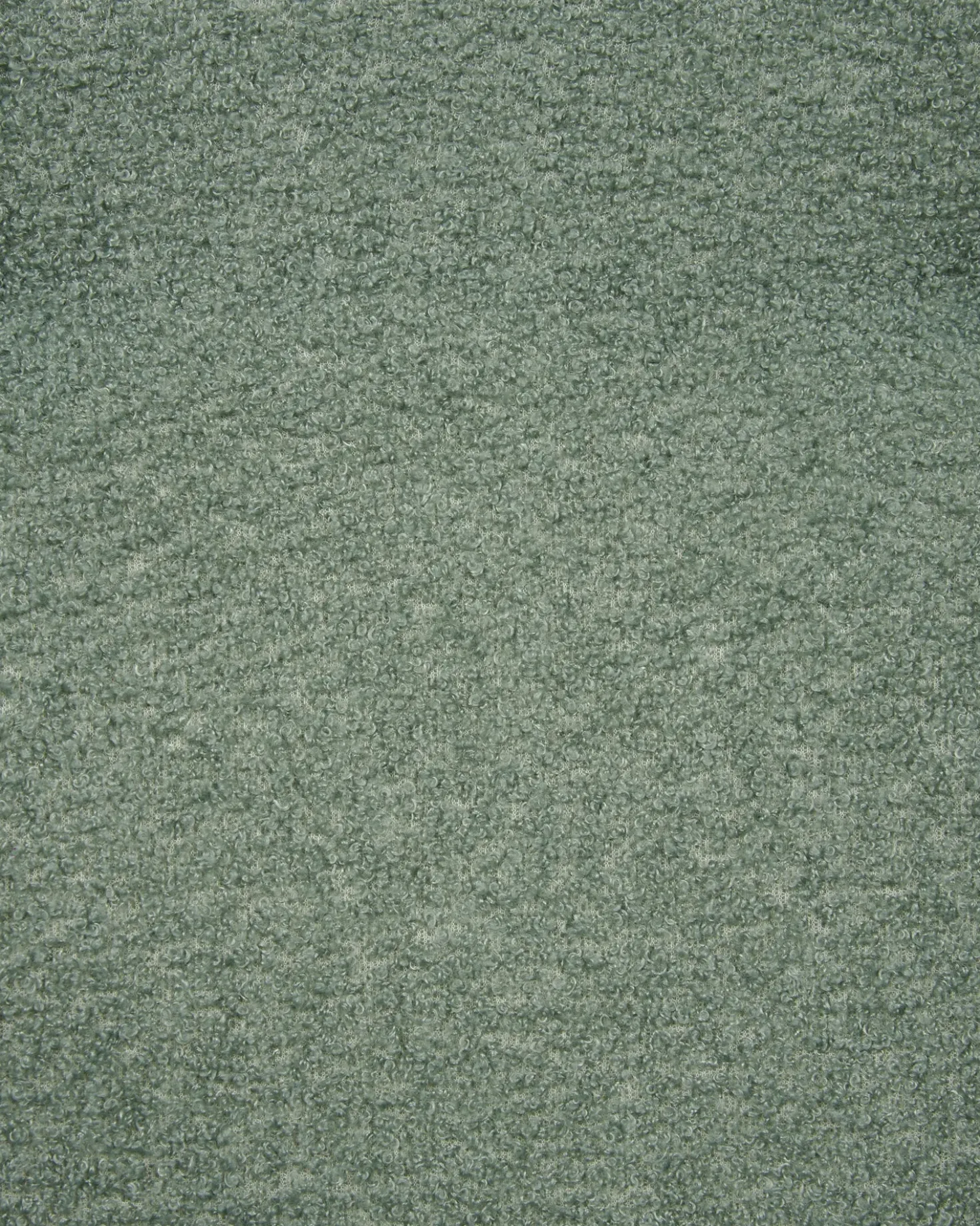 Poltrona Wingback VEJLE con poggiapiedi Bouclé Verde chiaro