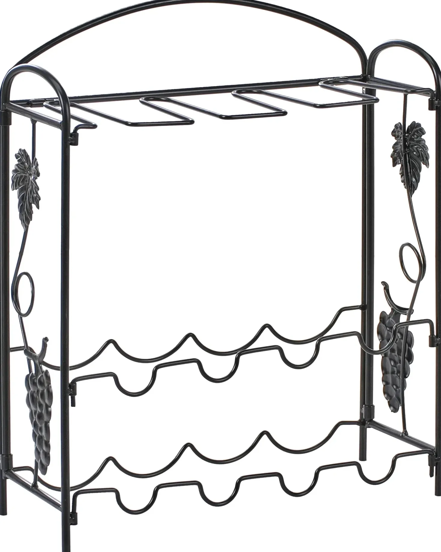 Porta bottiglie da vino DONEGAL Metallo Nero