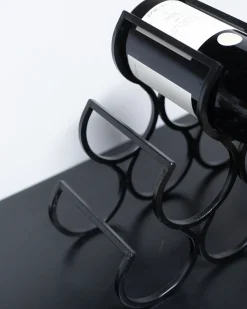 Porta bottiglie da vino LURGAN Metallo Nero