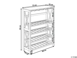 Porta bottiglie da vino ROTHESAY Marrone scuro