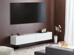 Porta TV a parete GLADSTONE Bianco
