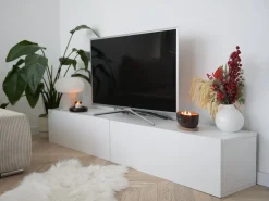 Porta TV a parete GLADSTONE Bianco