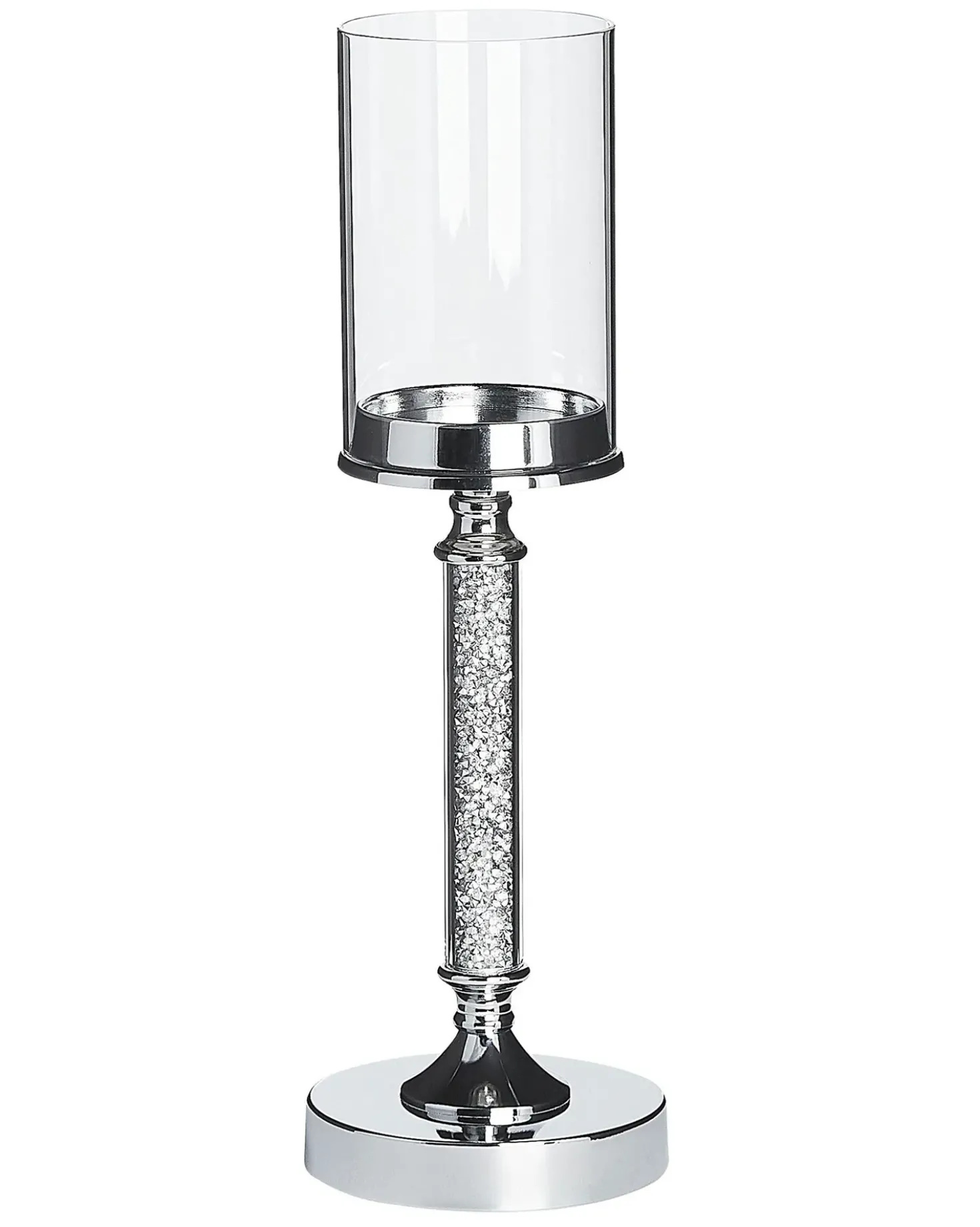 Portacandele ABBEVILLE Vetro 41 cm Argento