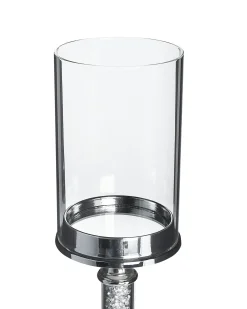 Portacandele ABBEVILLE Vetro 41 cm Argento