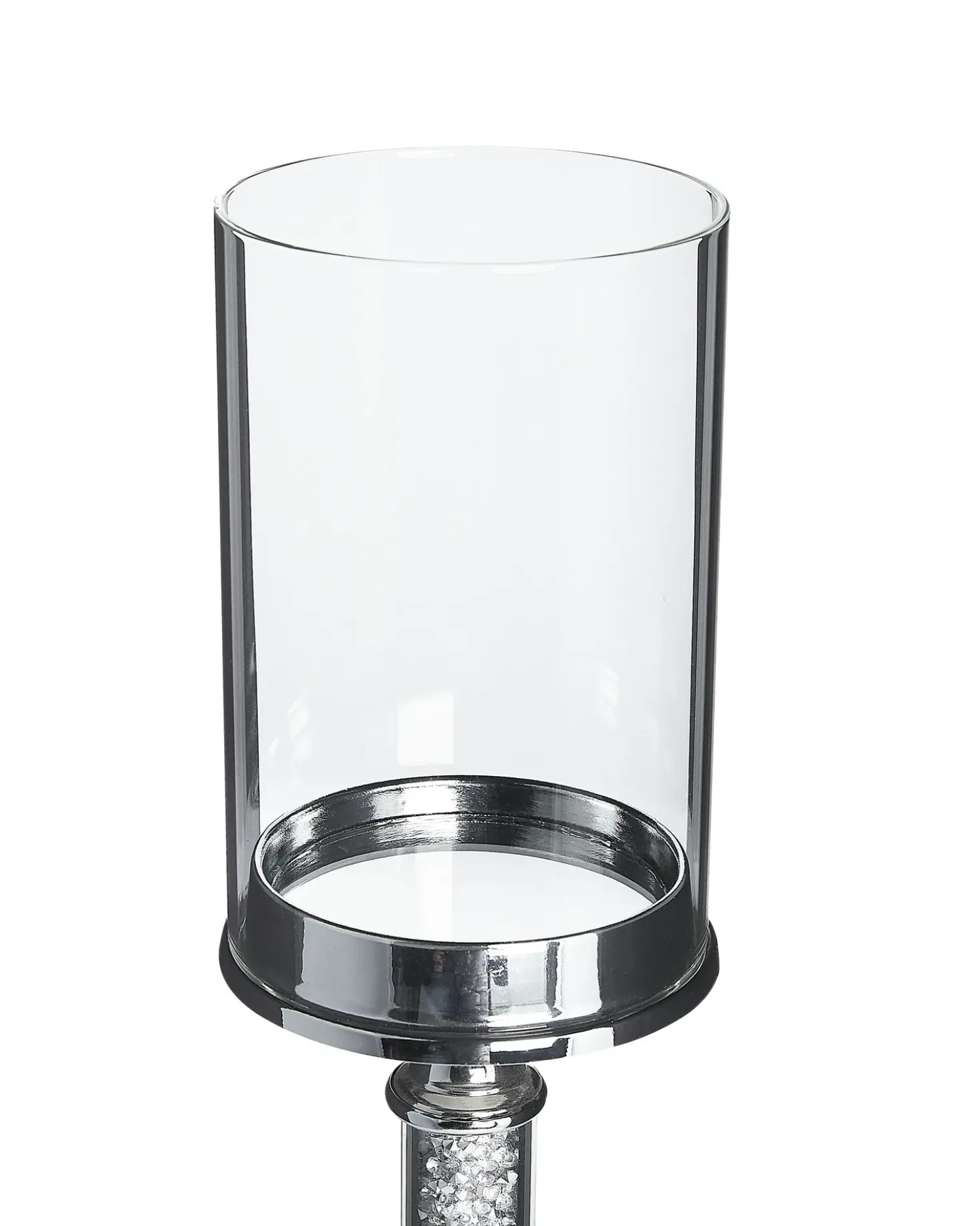 Portacandele ABBEVILLE Vetro 41 cm Argento
