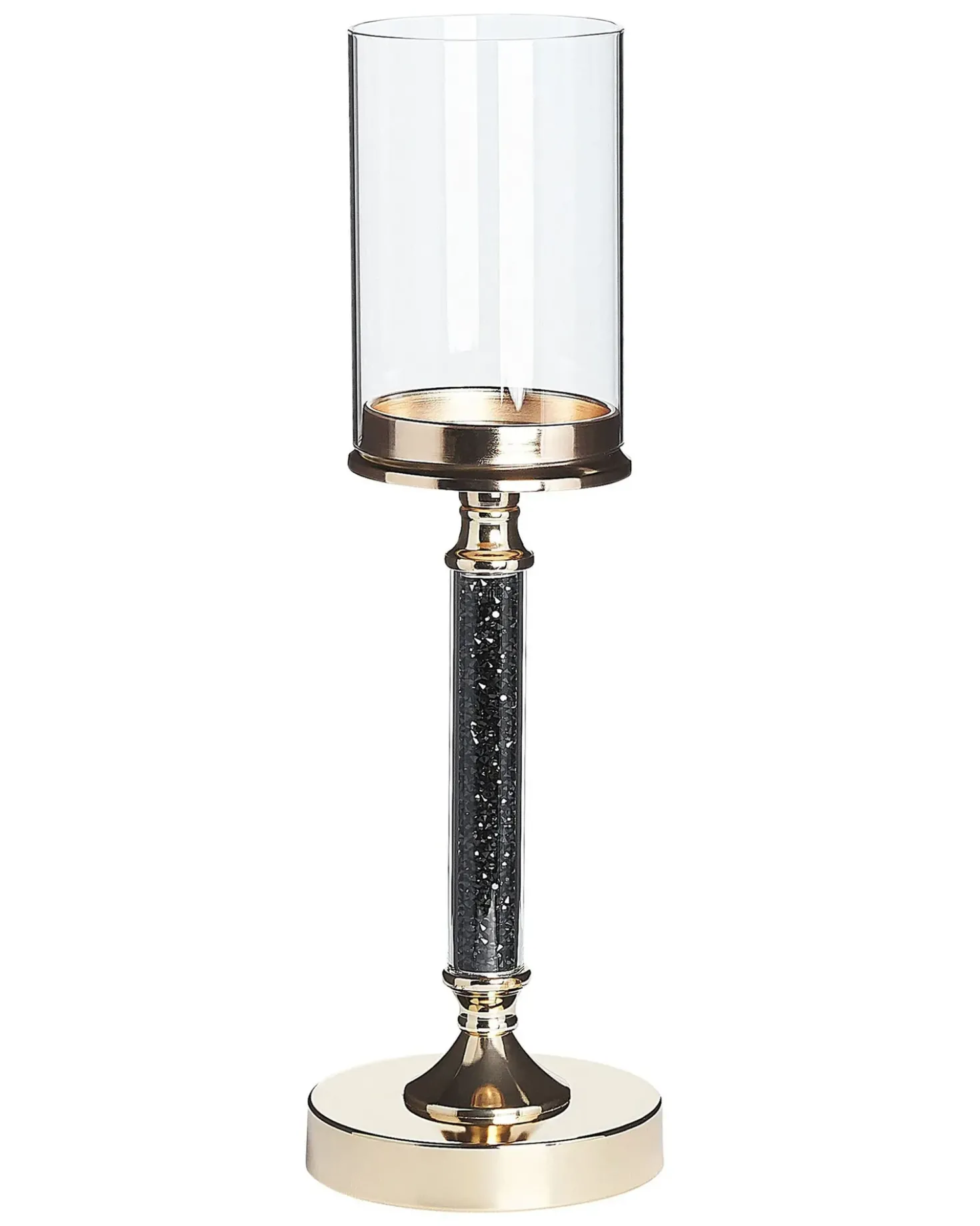 Portacandele ABBEVILLE Vetro 41 cm Nero