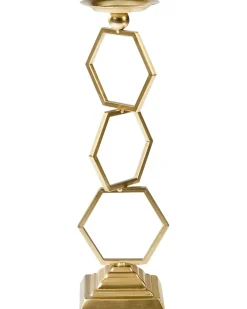 Portacandele ARDEE Metallo 44 cm Oro