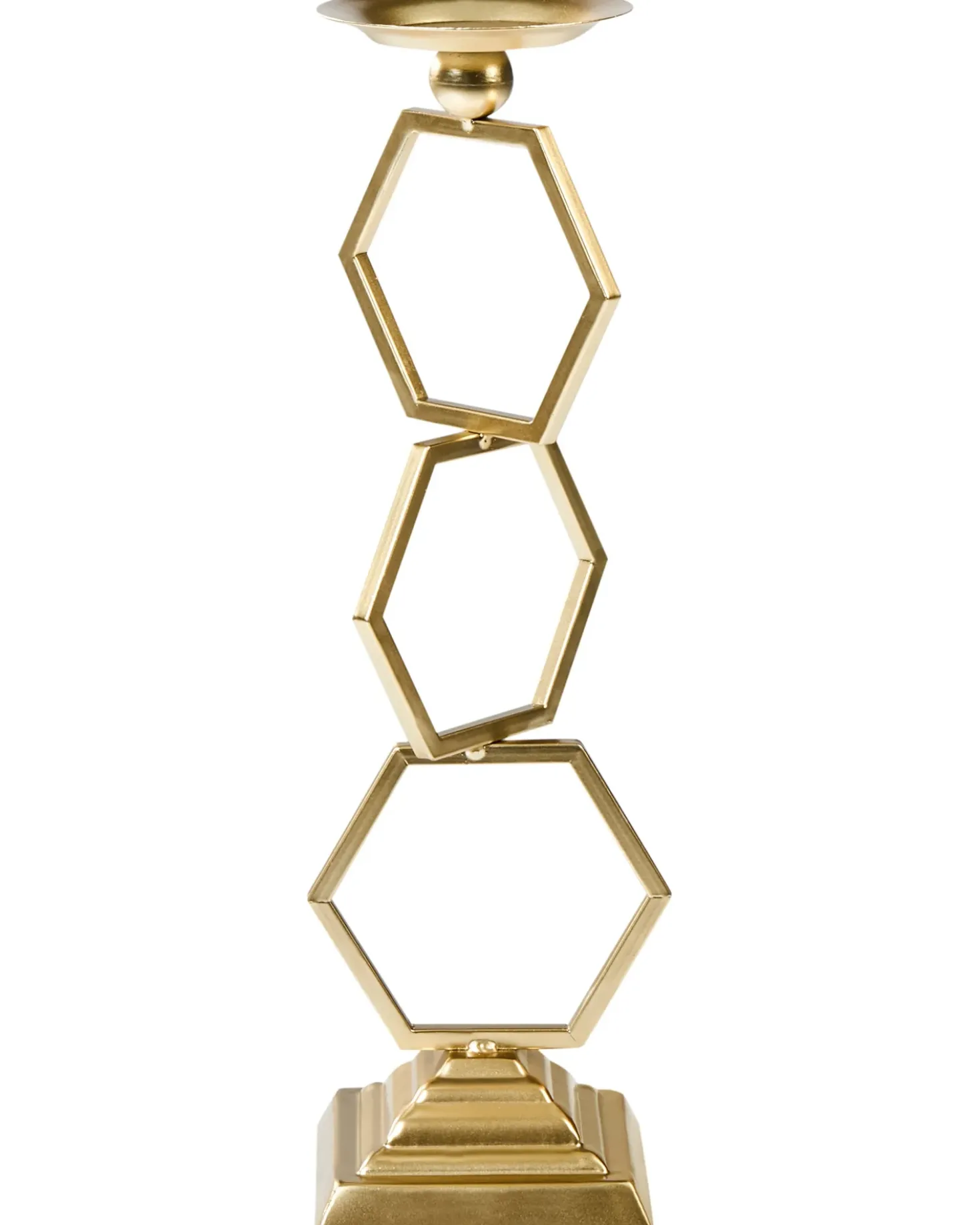 Portacandele ARDEE Metallo 44 cm Oro