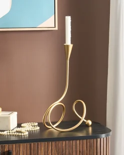 Portacandele AROUCA Metallo 40 cm Oro