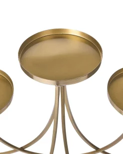 Portacandele BUARAN Metallo 38 cm Oro