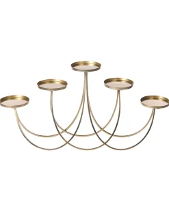 Portacandele BUARAN Metallo 38 cm Oro