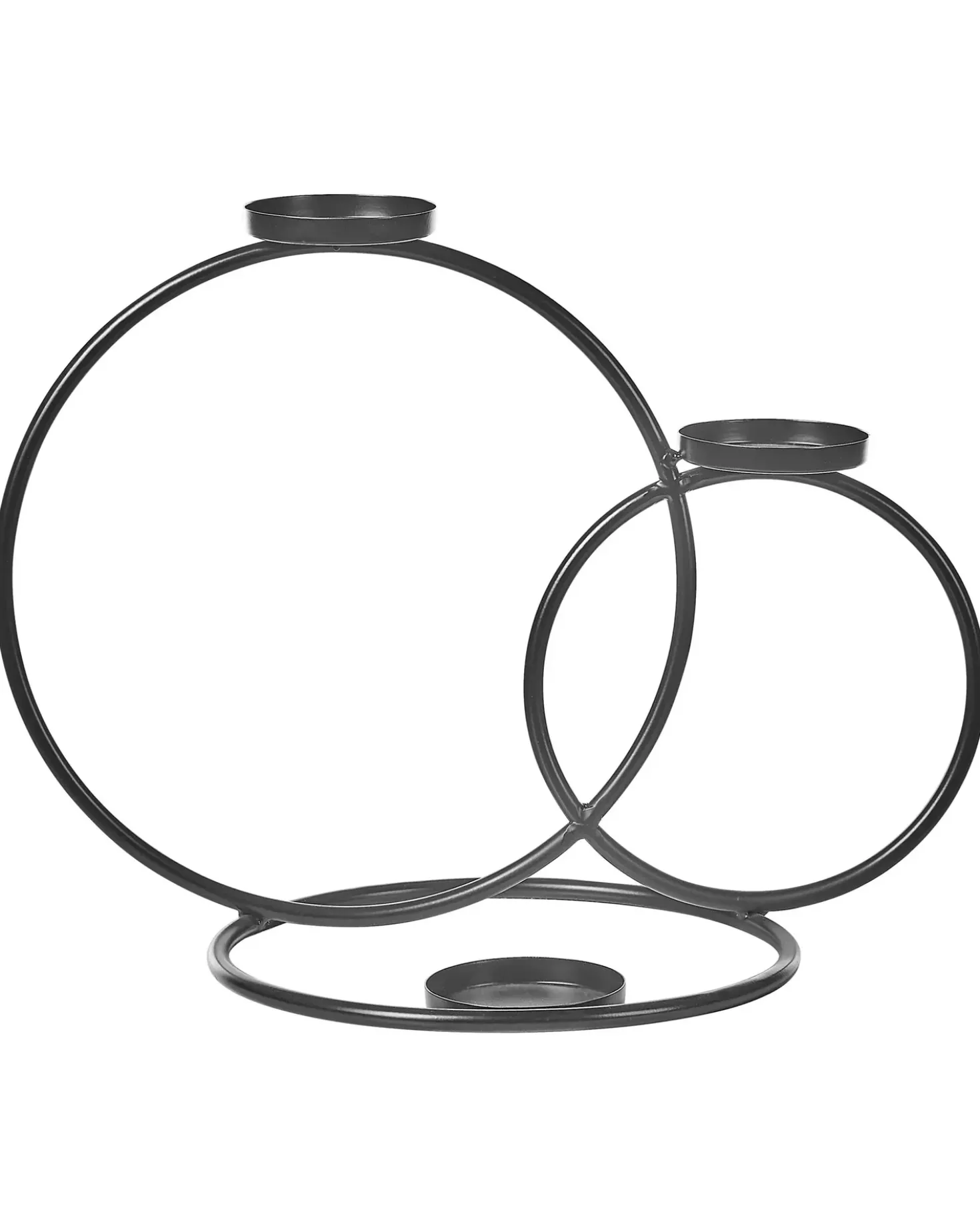 Portacandele CAKUNG Metallo 33 cm Nero