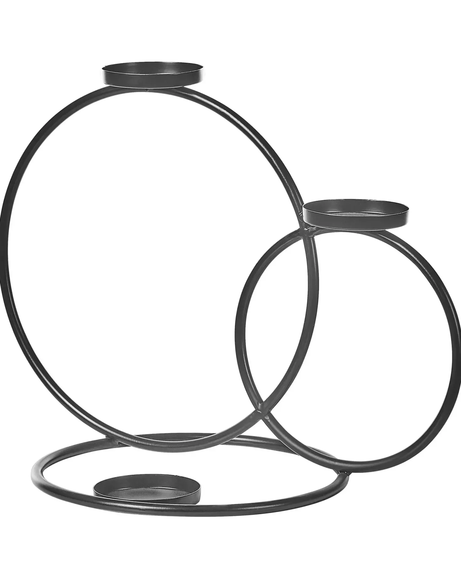 Portacandele CAKUNG Metallo 33 cm Nero