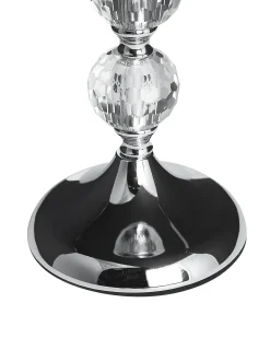 Portacandele COTUI Vetro 36 cm Argento