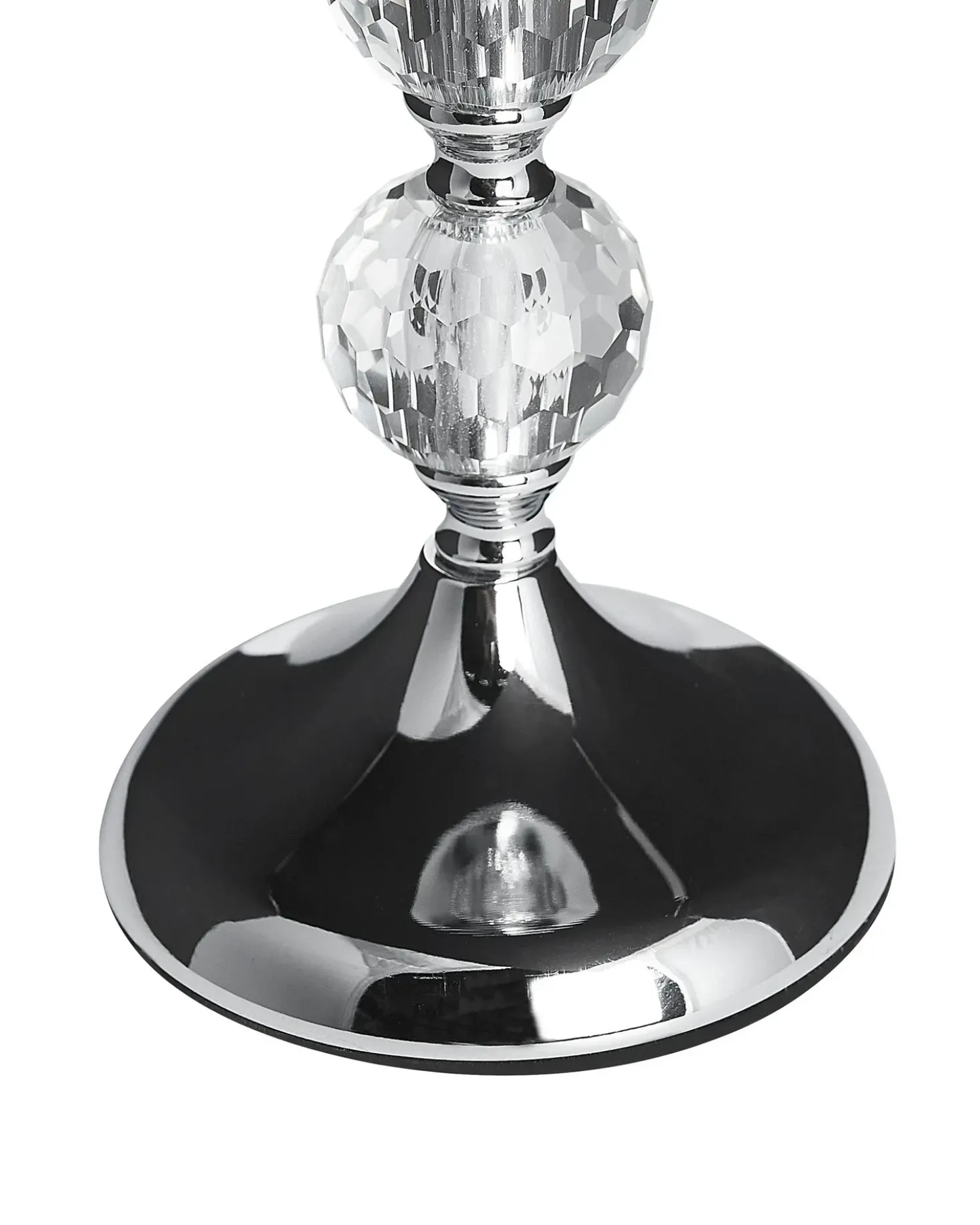 Portacandele COTUI Vetro 36 cm Argento