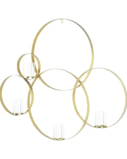 Portacandele da parete BURU Metallo 80 cm Oro