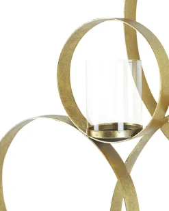 Portacandele da parete BURU Metallo 80 cm Oro