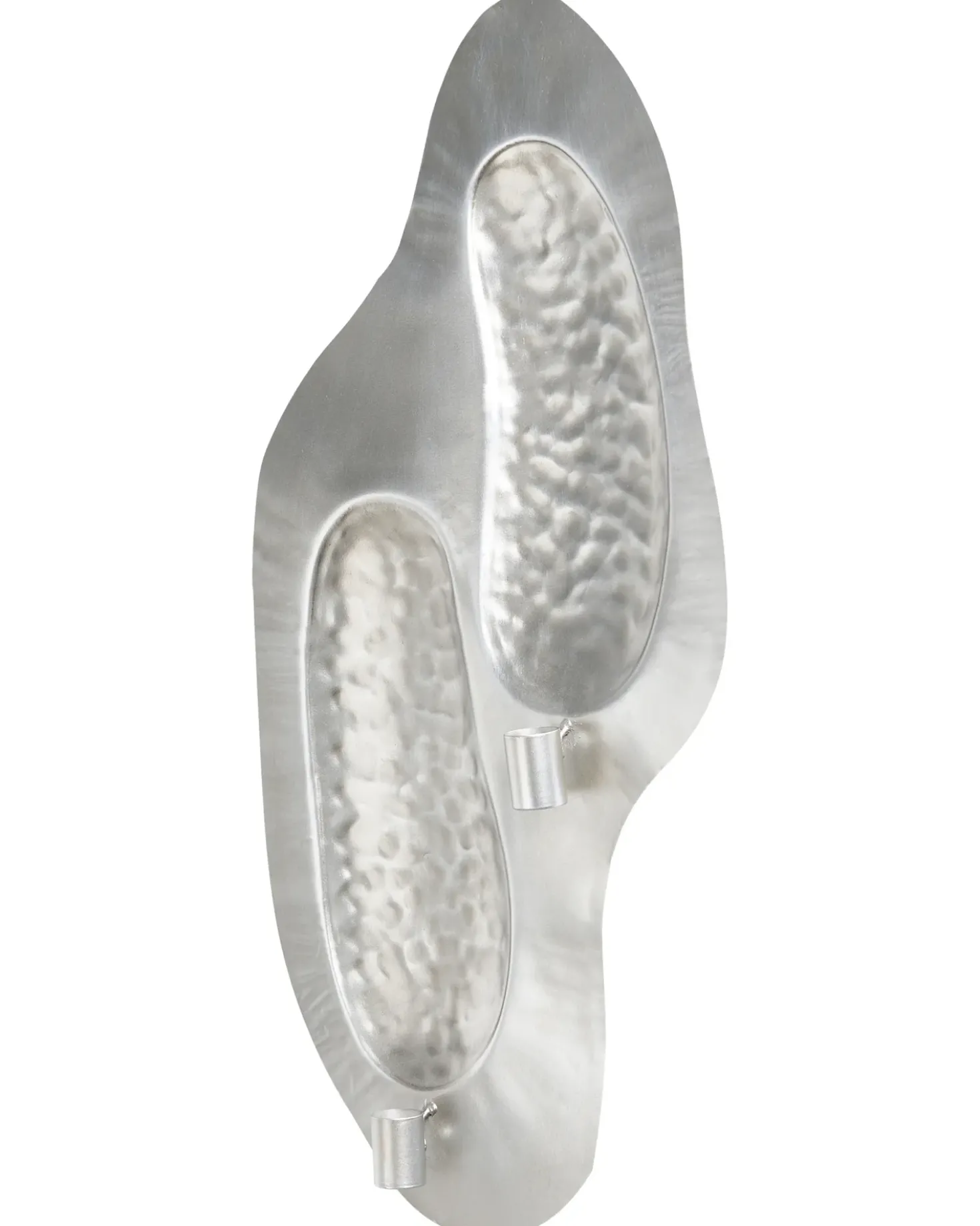 Portacandele da parete PENICHE Metallo 60 cm Argento