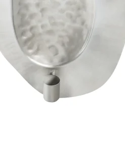 Portacandele da parete PENICHE Metallo 60 cm Argento
