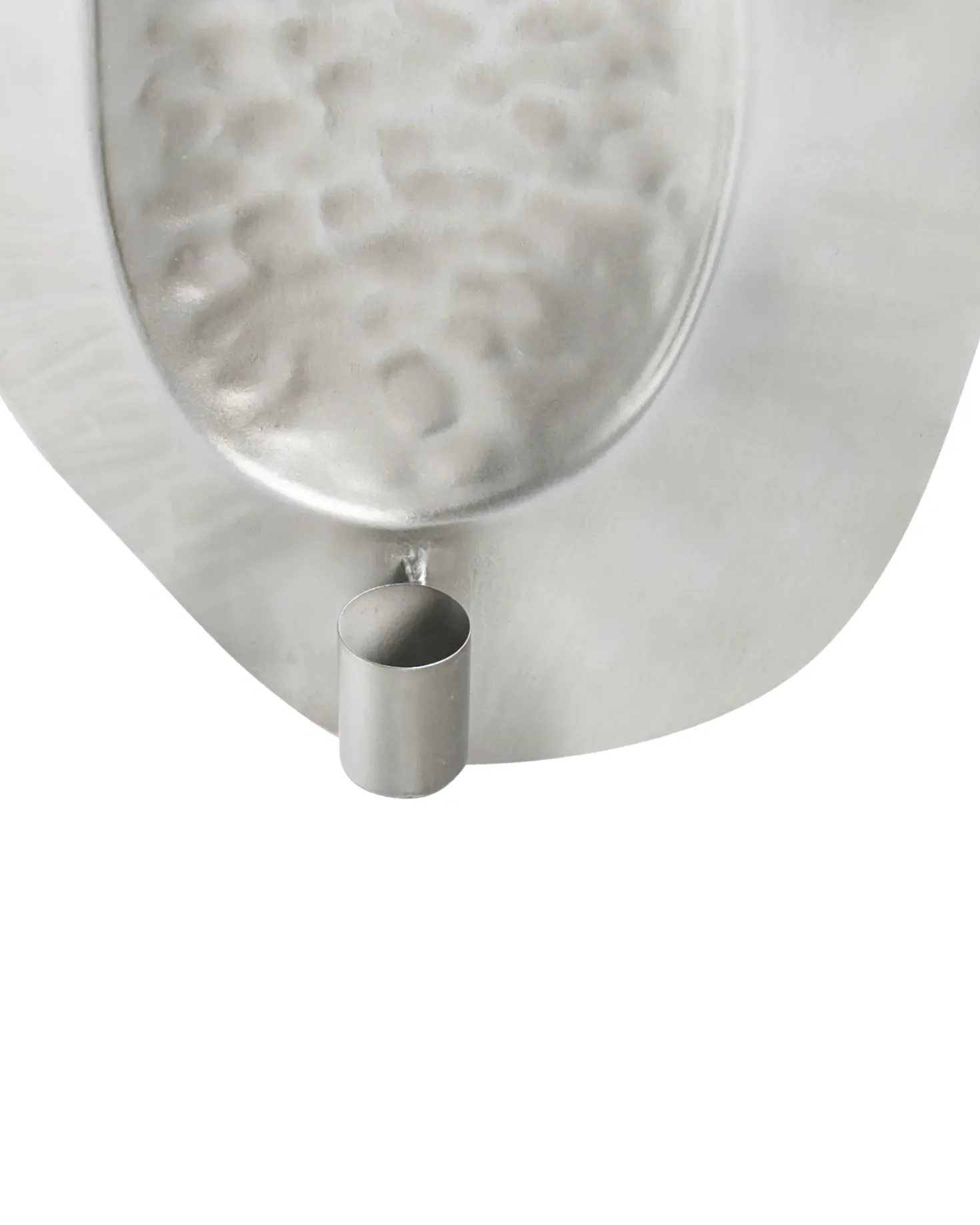 Portacandele da parete PENICHE Metallo 60 cm Argento