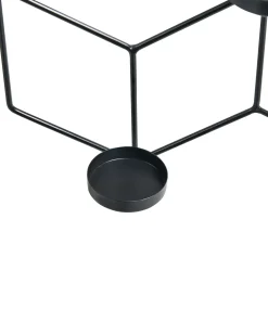 Portacandele da parete TAROUCA Metallo 31 cm Nero