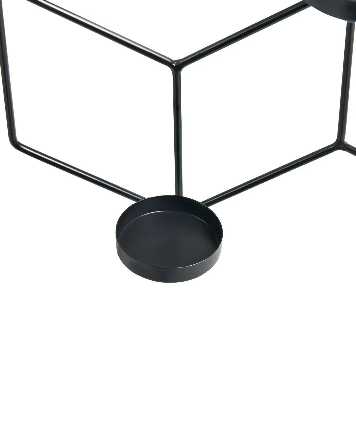 Portacandele da parete TAROUCA Metallo 31 cm Nero
