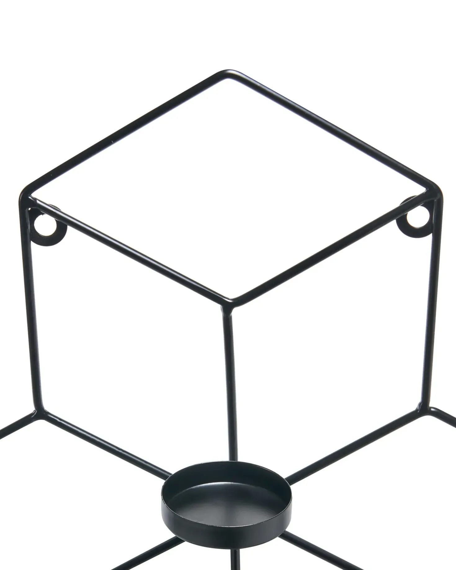 Portacandele da parete TAROUCA Metallo 31 cm Nero