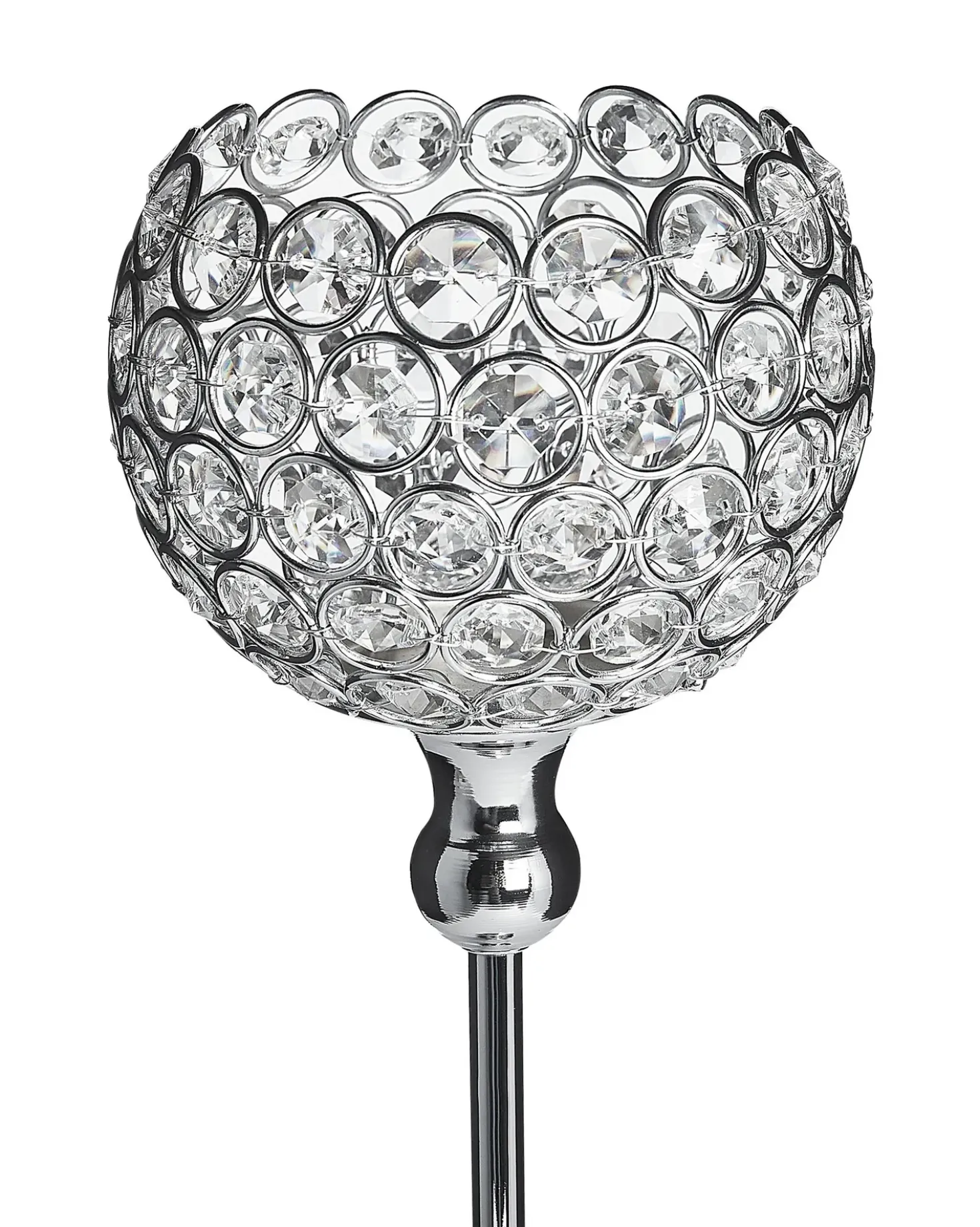 Portacandele ESTERNAY Metallo 27 cm Argento