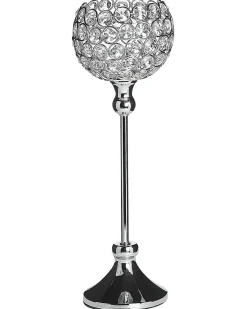 Portacandele ESTERNAY Metallo 27 cm Argento