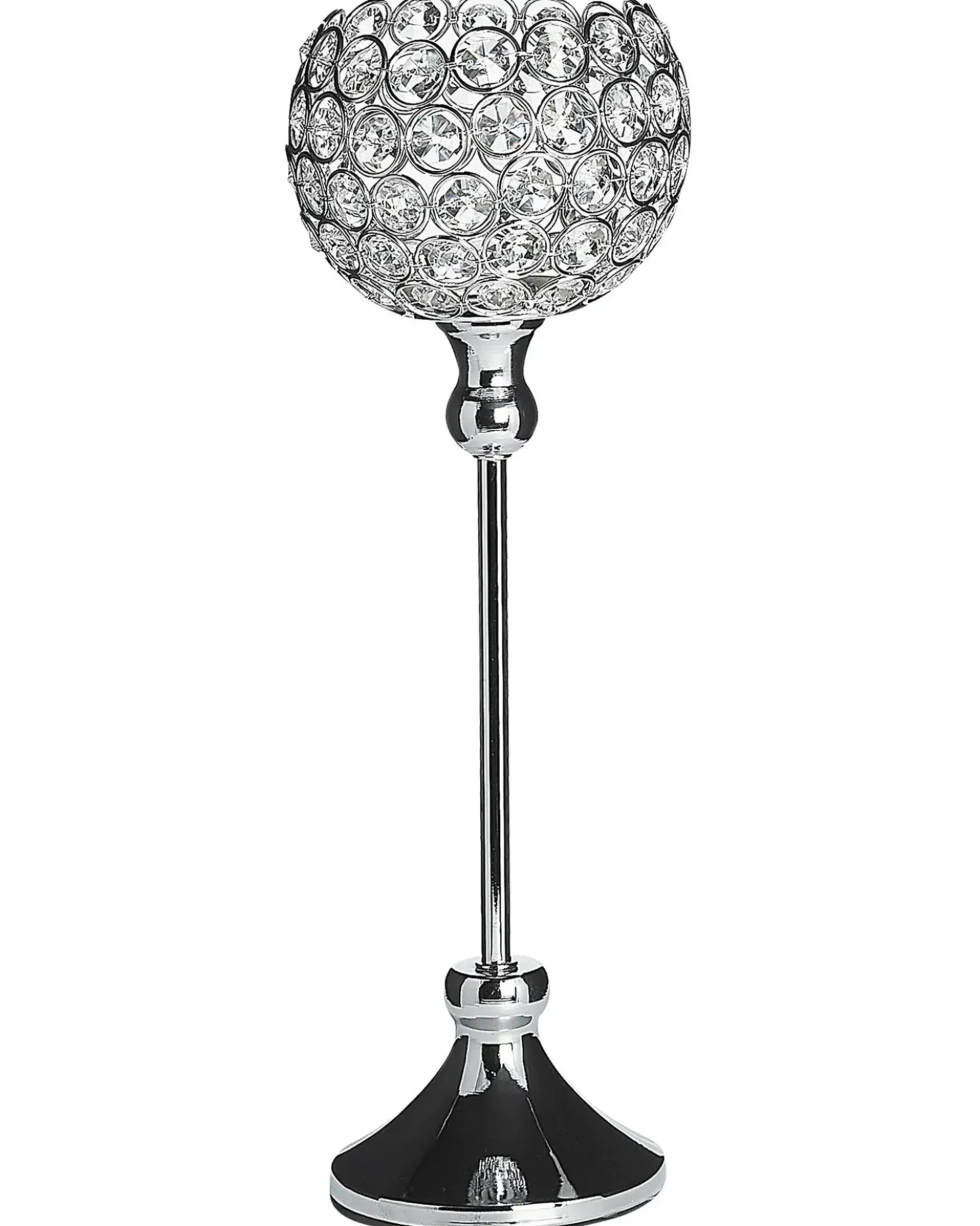 Portacandele ESTERNAY Metallo 27 cm Argento