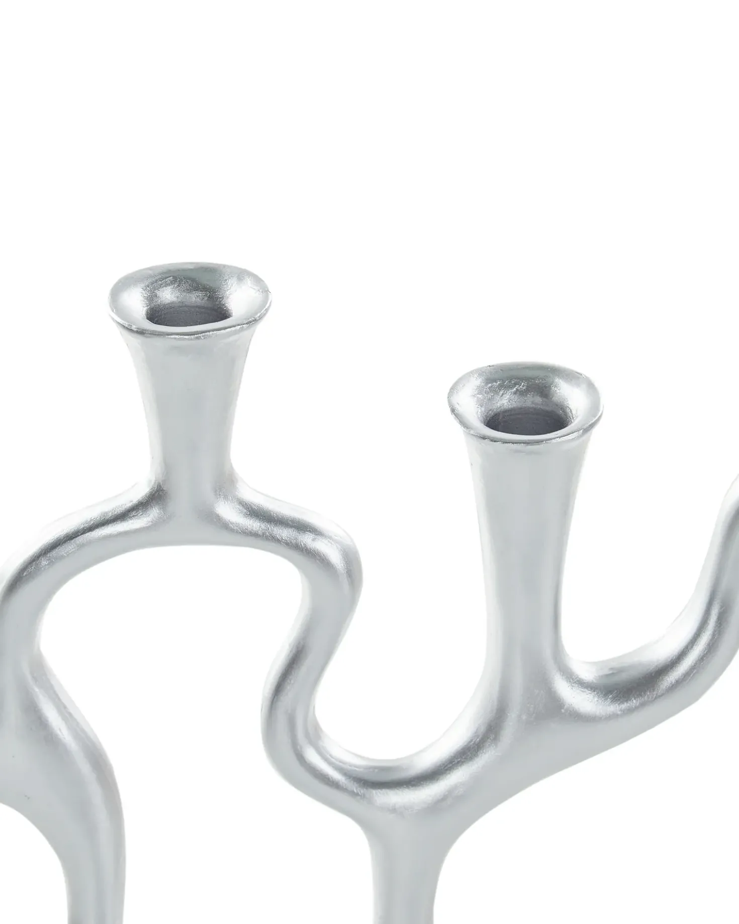 Portacandele FAMOES Metallo 41 cm Argento