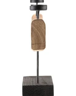 Portacandele GUATEMALA Legno di pino 36 cm Marrone