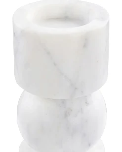 Portacandele IOANNINA Pietra 20 cm Bianco