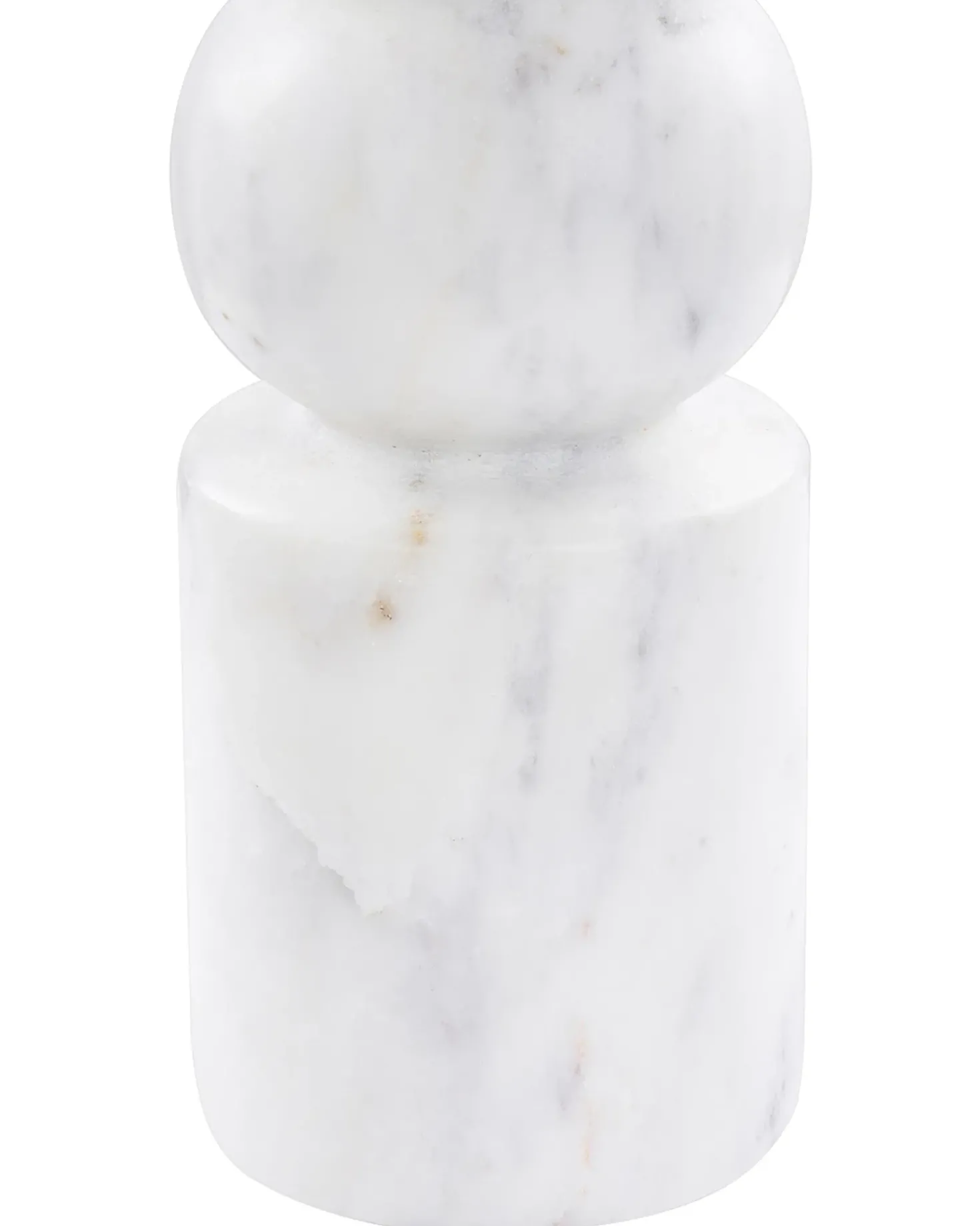 Portacandele IOANNINA Pietra 20 cm Bianco