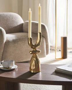 Portacandele KRADENIK Metallo 33 cm Oro