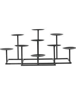 Portacandele LAMEGO Metallo 23 cm Nero