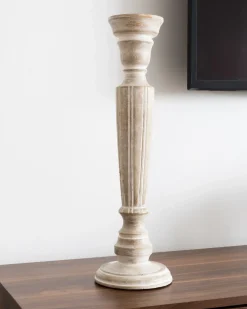 Portacandele MALLAWI Legno di mango 50 cm Marrone chiaro