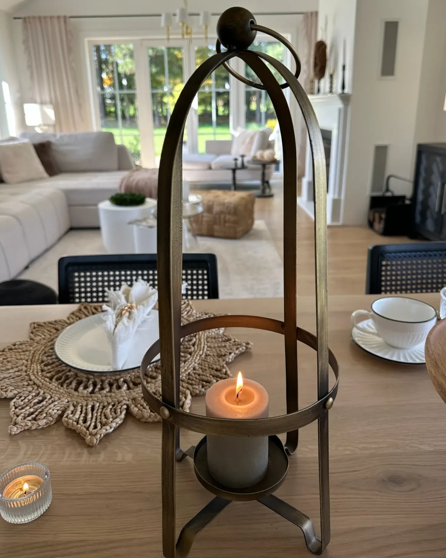 Portacandele MARAWI Metallo 48 cm Oro
