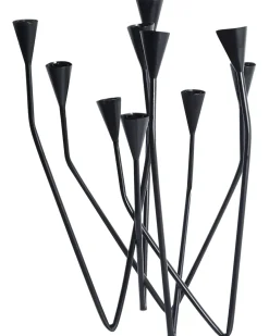 Portacandele MATOSINHOS Metallo 54 cm Nero