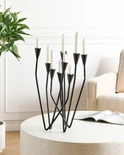 Portacandele MATOSINHOS Metallo 54 cm Nero