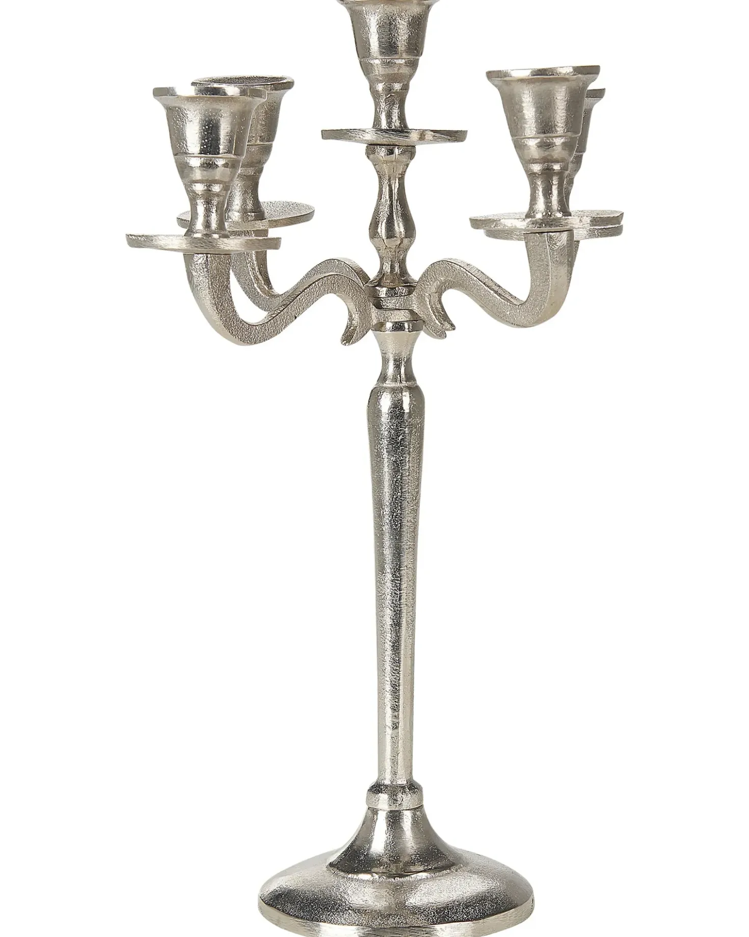 Portacandele PETRA Metallo 35 cm Argento