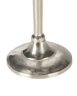Portacandele PETRA Metallo 35 cm Argento