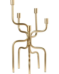 Portacandele PORRTELA Metallo 50 cm Oro