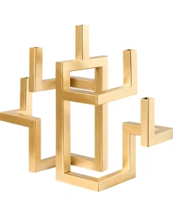Portacandele RAPOSO Metallo 30 cm Oro
