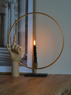 Portacandele SERAM Metallo 45 cm Oro