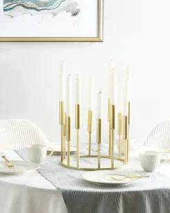 Portacandele TRAFARIA Metallo 26 cm Oro